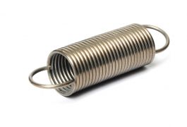 Trekveren, trekveren, Veerstaal, draaddiameter 1,6 mm, OD 11 mm, vrije lengte 200-500 mm, 2 stuks(1.6 x 11 x 500 mm